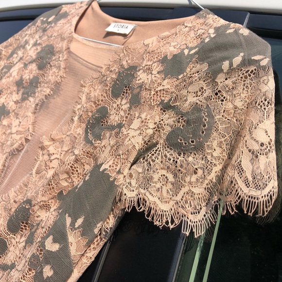 Offers Welcome:) Pristine Storia Lace Mini Dress - Picture 6 of 10